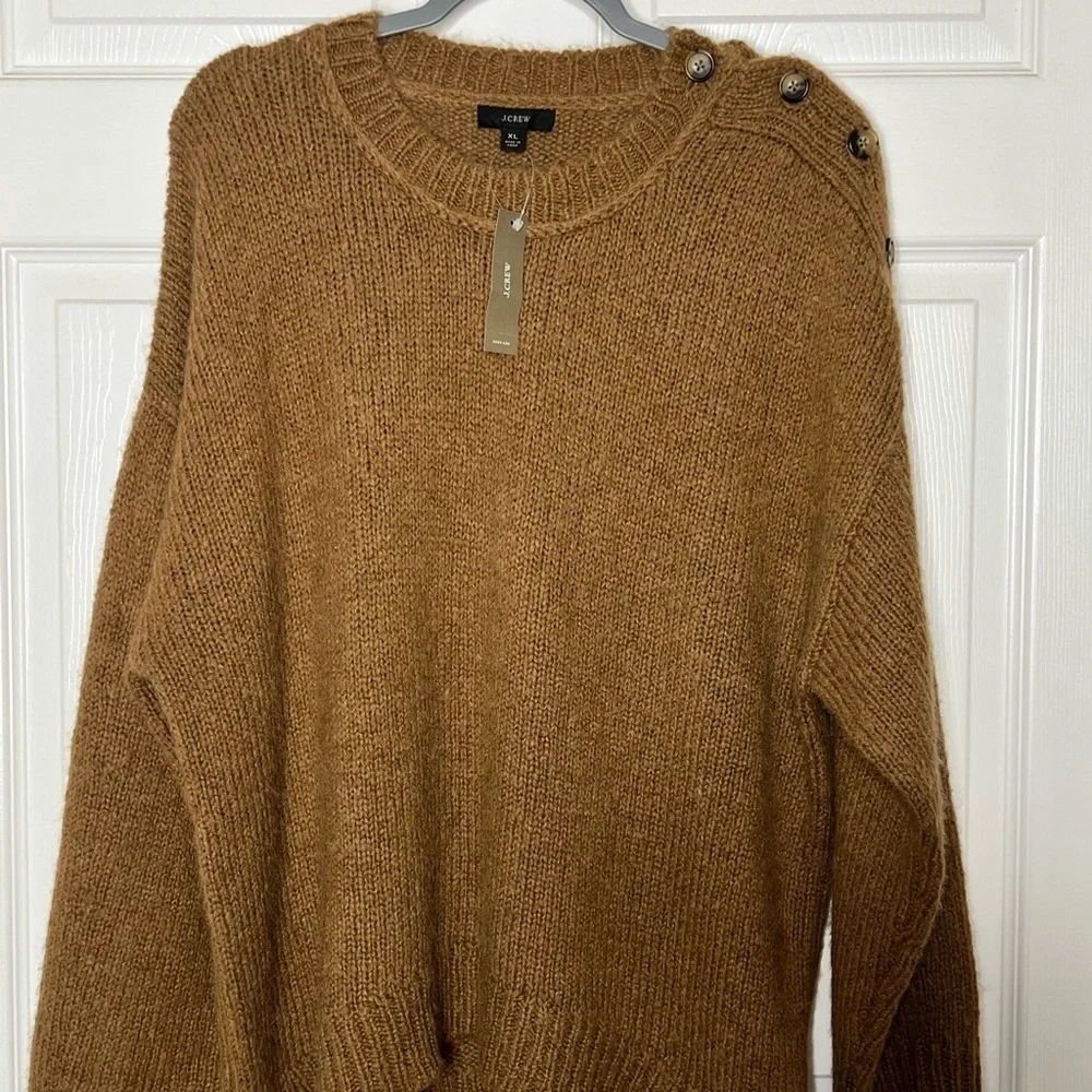 NWT J. Crew Alpacca Wool Blend Pullover Sweater Sz XL